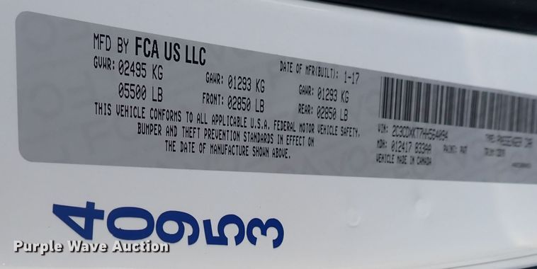 image for item DN2023 2017 Dodge Charger Police