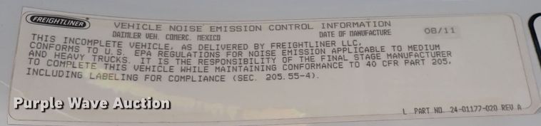 image for item DN2025 2012 Freightliner Business Class M2  dump truck