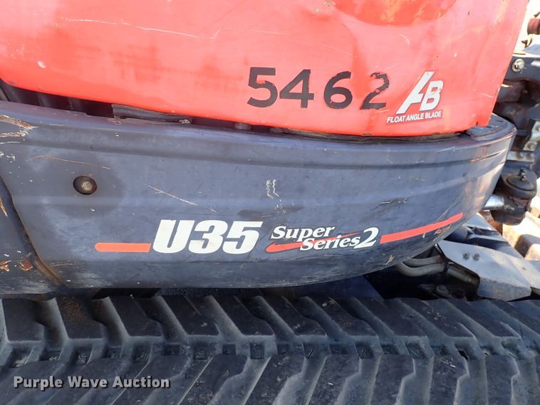 image for item DN2038 2012 Kubota U35S2  mini excavator