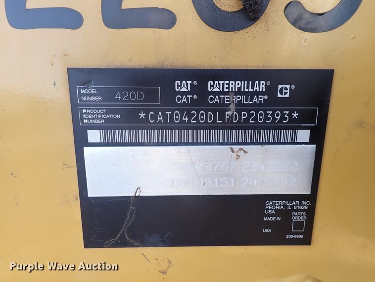 image for item DN2042 2004 Caterpillar 420D  backhoe
