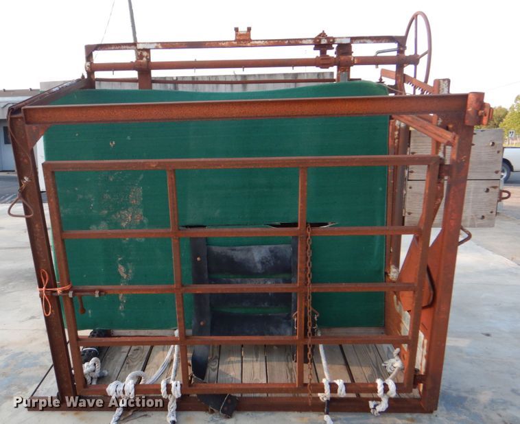 image for item DG1703 Shop built Spring-O-Matic hoof trimming trailer