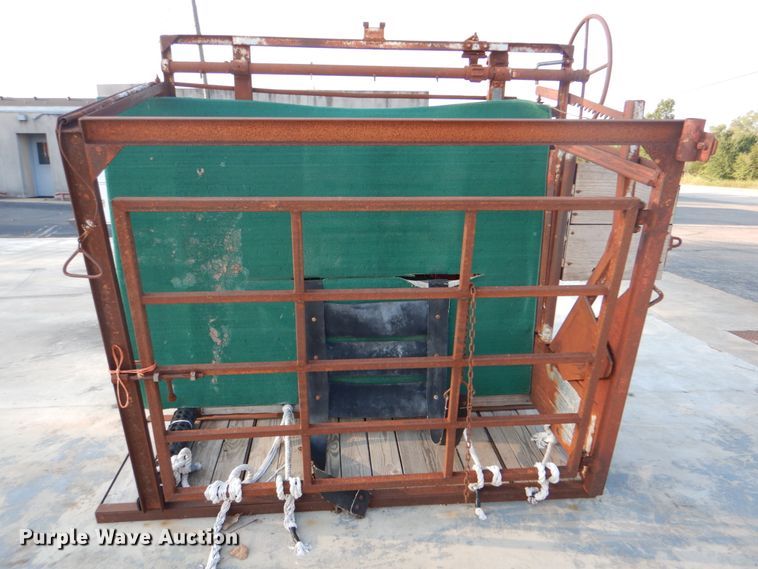 image for item DG1703 Shop built Spring-O-Matic hoof trimming trailer