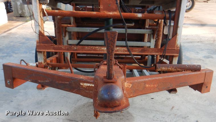 image for item DG1703 Shop built Spring-O-Matic hoof trimming trailer