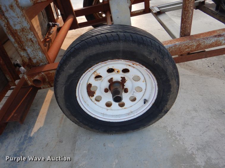 image for item DG1703 Shop built Spring-O-Matic hoof trimming trailer