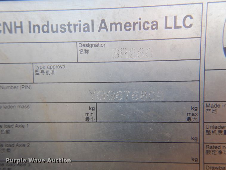 image for item DI5722 2016 New Holland SR260  windrower