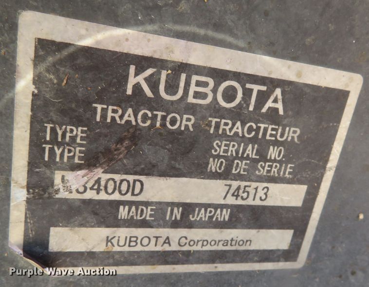 image for item DN5981 Kubota L3400HST  MFWD tractor