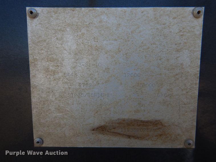 image for item IR9144 2010 WW  livestock trailer