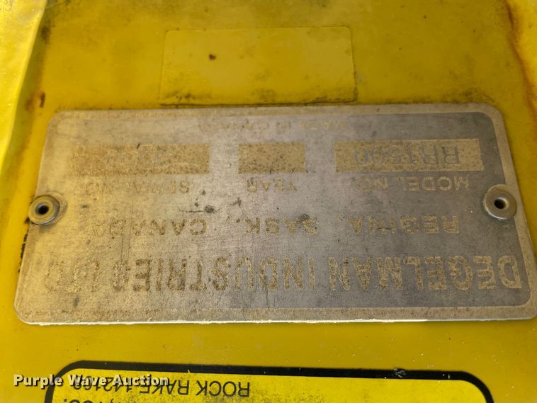 image for item JQ9654 Degelman RR1500  rock rake