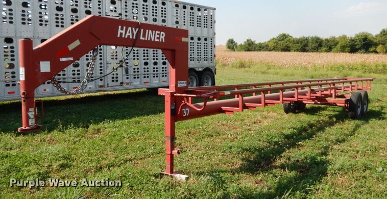 image for item KI9580 Hay Liner 37  hay bale trailer