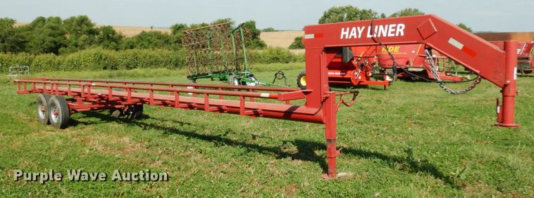 image for item KI9580 Hay Liner 37  hay bale trailer