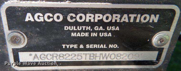 image for item KI9618 2011 AGCO 8200  flex head