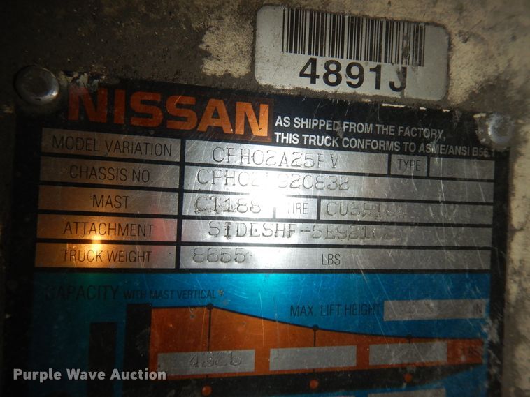 image for item KU9200 Nissan 50  forklift