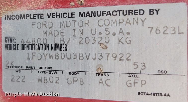 image for item DG3524 1981 Ford 8000  silage truck