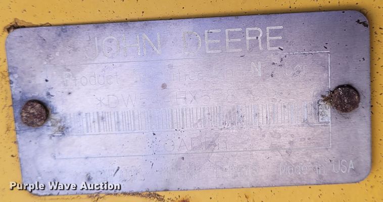 image for item DG3532 2001 John Deere 544H  wheel loader