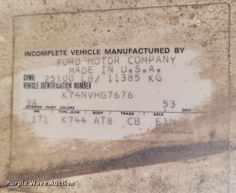 image for item DG3545 1980 Ford  grain truck