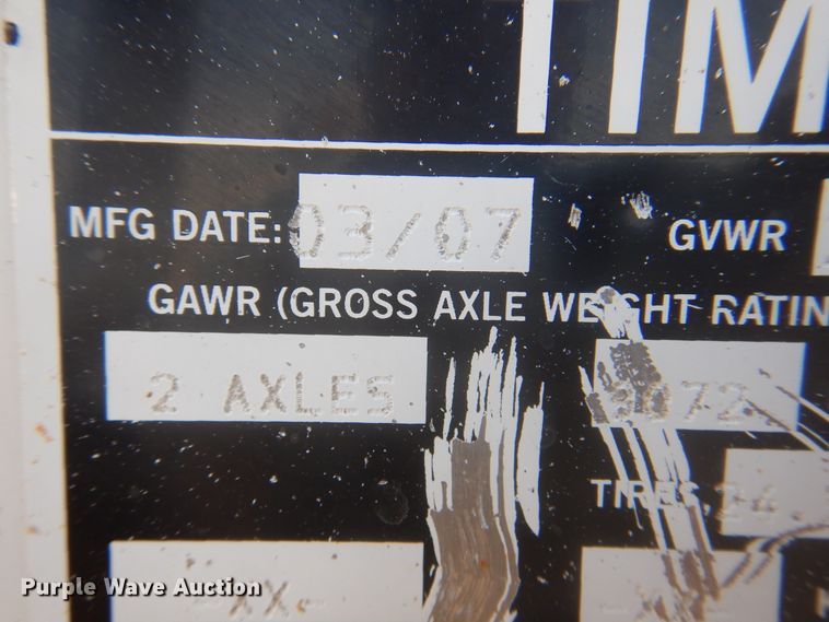 image for item DK8143 2008 Timpte  grain trailer