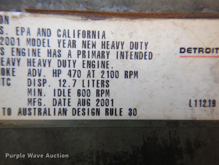 image for item DK8226 2002 Freightliner Columbia  semi truck