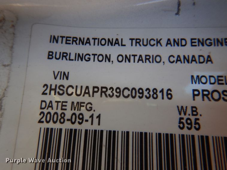 image for item DK8231 2009 International ProStar Premium  semi truck
