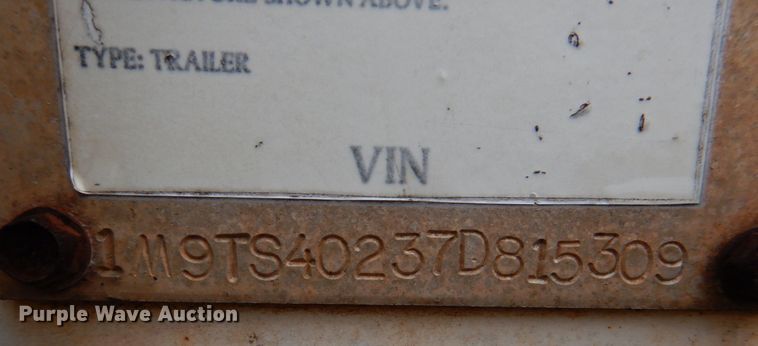 image for item DL0549 2007 Menard  vacuum trailer