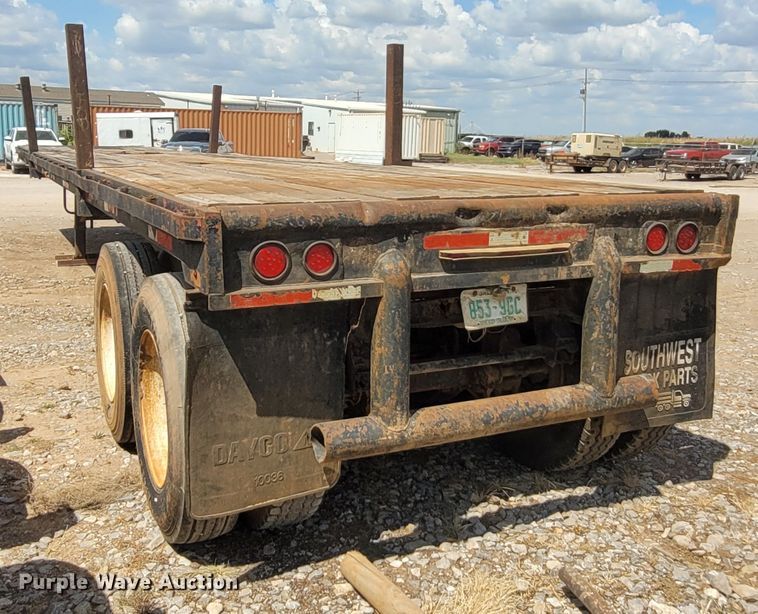 image for item FC9047 1977 Hobbs  flatbed trailer