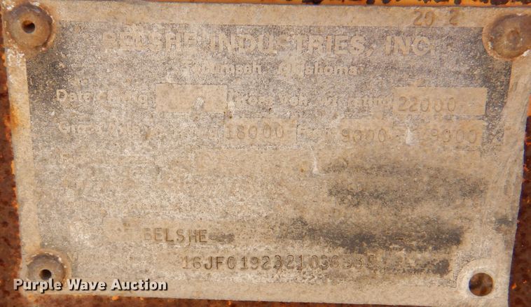 image for item GP9482 2002 Belshe  equipment trailer