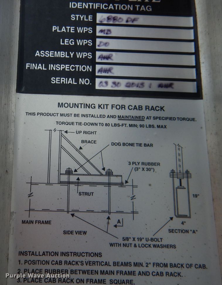 image for item HU9279 2013 Wilson AD 1080  drop deck trailer