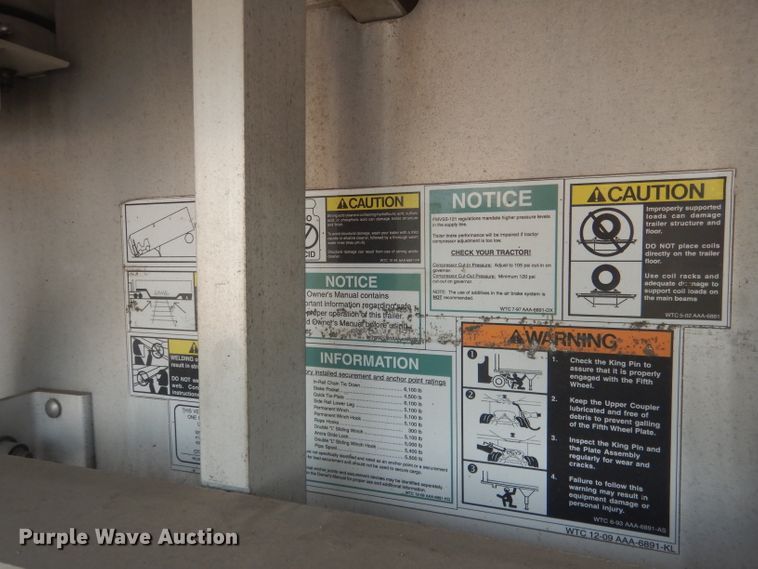 image for item HU9279 2013 Wilson AD 1080  drop deck trailer