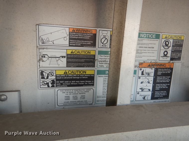 image for item HU9279 2013 Wilson AD 1080  drop deck trailer