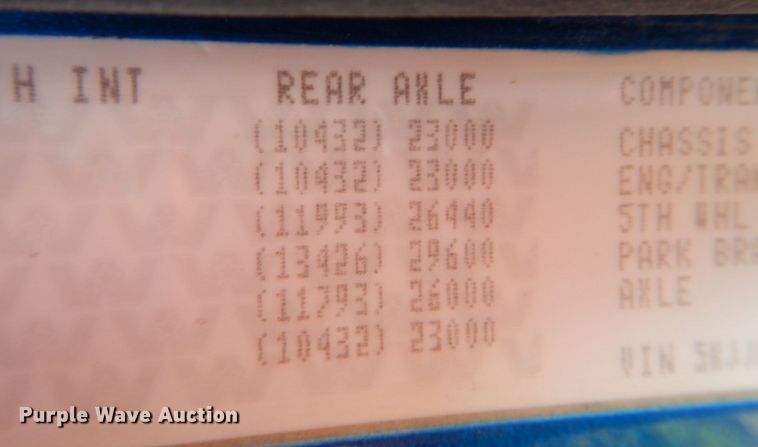 image for item IR9142 2012 Western Star 4900EX  semi truck