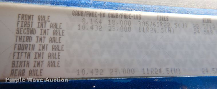 image for item IR9142 2012 Western Star 4900EX  semi truck