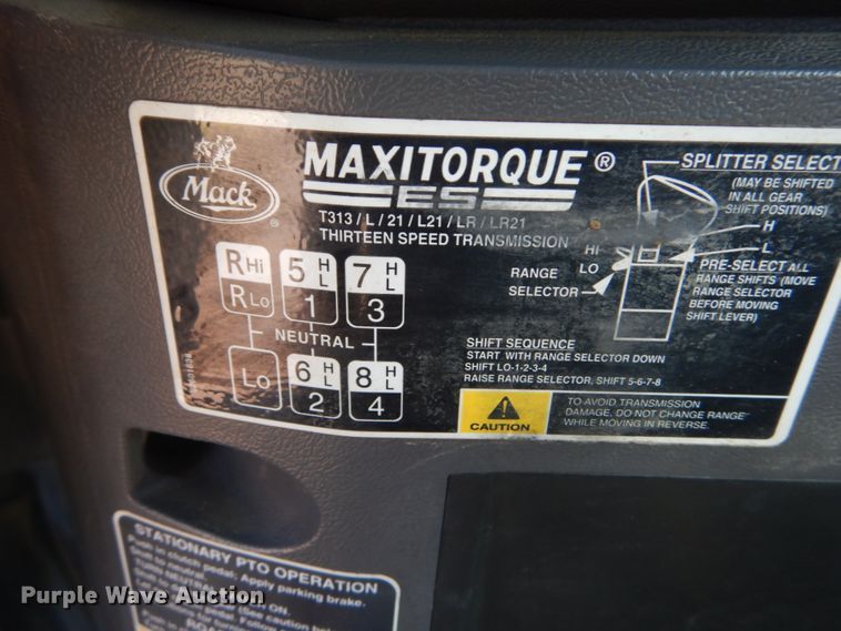 image for item JG9124 2012 Mack CHU600  semi truck