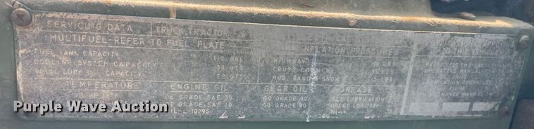 image for item JQ9614 1968 Kaiser Jeep M54  semi truck