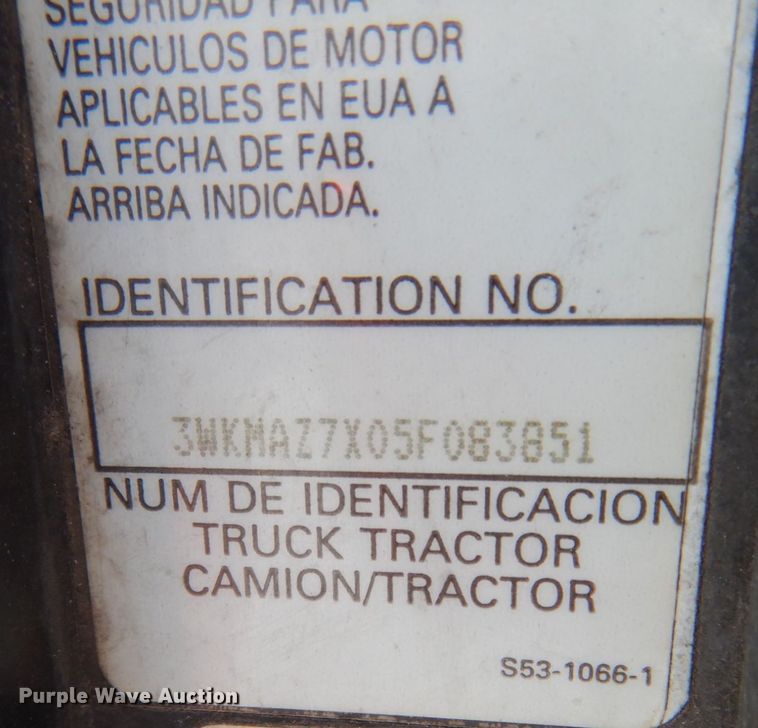 image for item KI9595 2005 Kenworth T300  semi truck