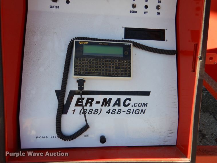 image for item DL3048 2006 Ver-Mac PCMS1210 message board trailer