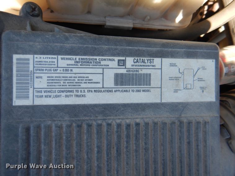 image for item DL3064 2002 Chevrolet Silverado 1500  pickup truck