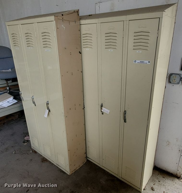 (2) Interior Steel uniform lockers in Salina, KS | Item KK9221 sold ...