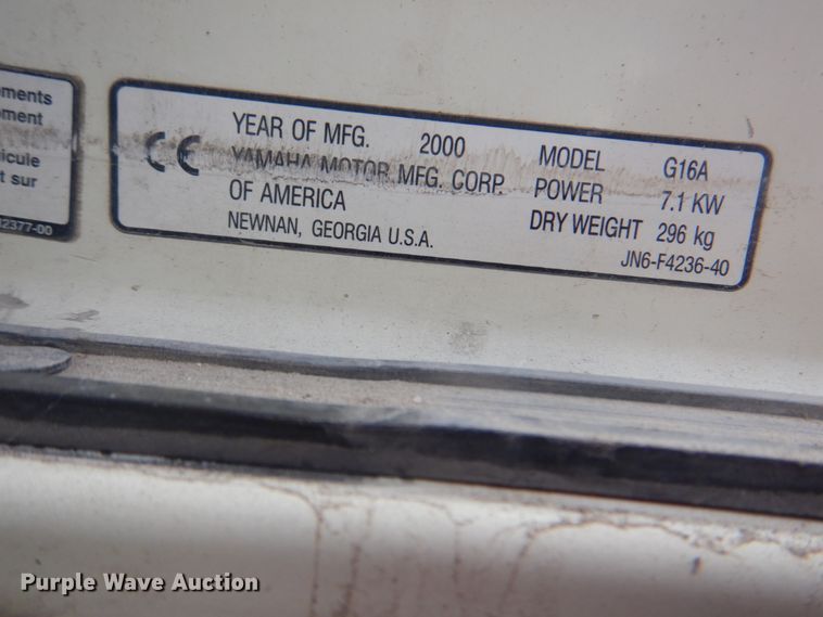 image for item DG1728 2000 Yamaha G16A  golf cart
