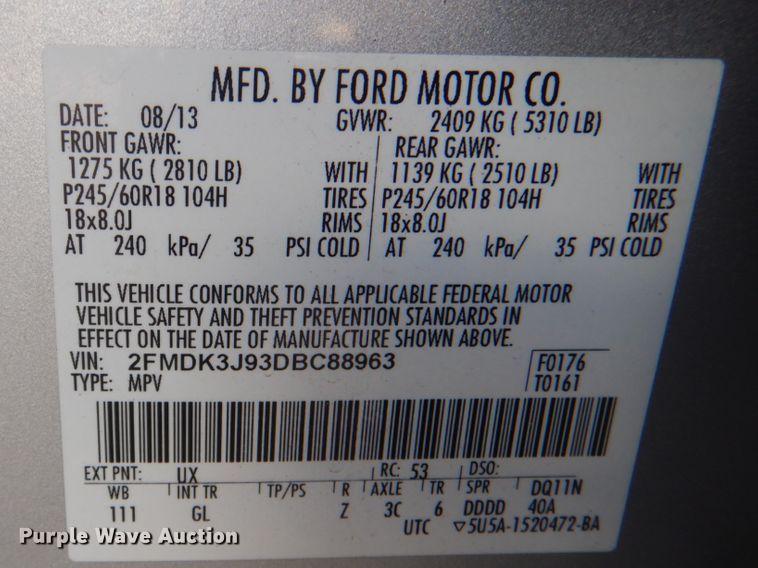 image for item DG1731 2013 Ford Edge  SUV