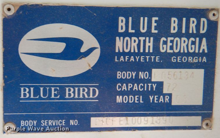 image for item DI5305 2004 Blue Bird TC2000  school bus