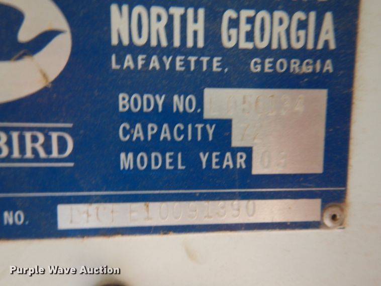 image for item DI5305 2004 Blue Bird TC2000  school bus