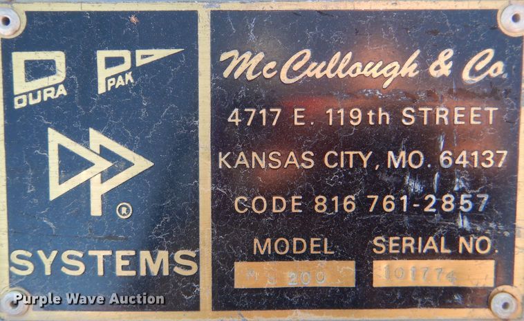 image for item DL3166 McCullough & Co MS200 hopper