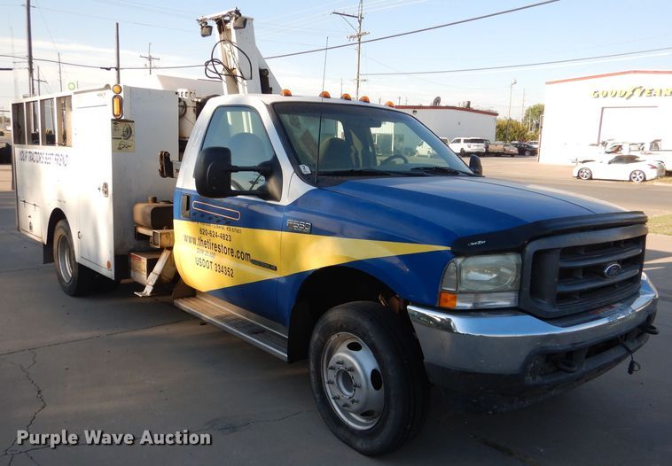 image for item DL3169 2002 Ford F550 XL  utility / service truck