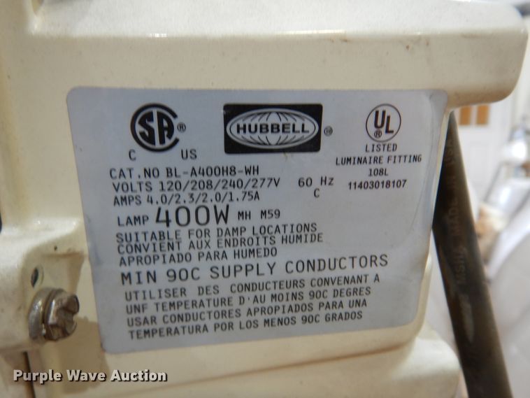 image for item DM5145 (22) Hubbell BL-A400H8-WH lights