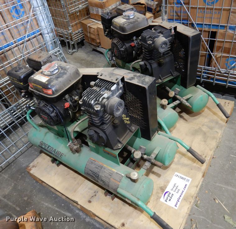 image for item DM5147 (2) Speedaire 1VN93 air compressors