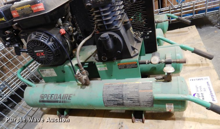 image for item DM5147 (2) Speedaire 1VN93 air compressors