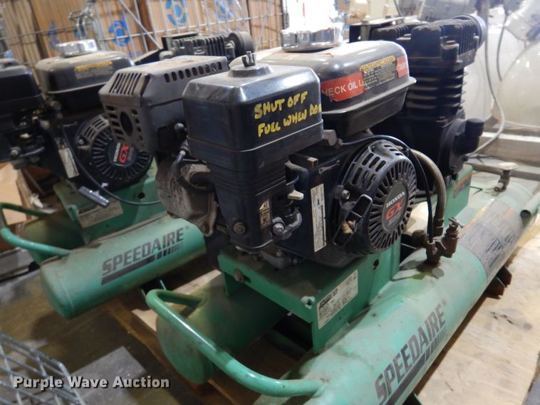 image for item DM5147 (2) Speedaire 1VN93 air compressors