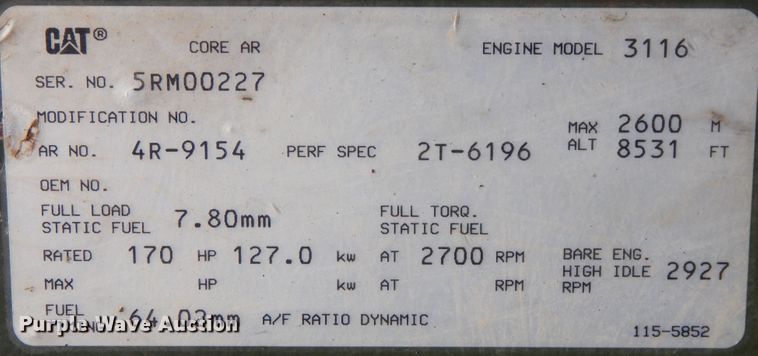 image for item DM6468 1994 Am General M35A3  flatbed truck