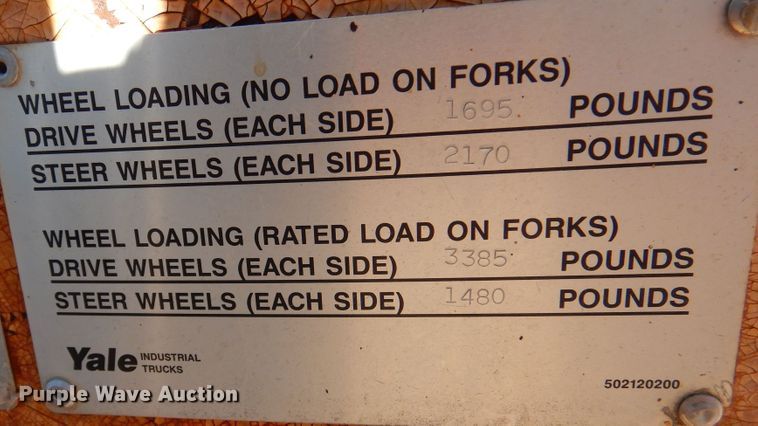image for item DM6470 1990 Yale ERC025A  forklift