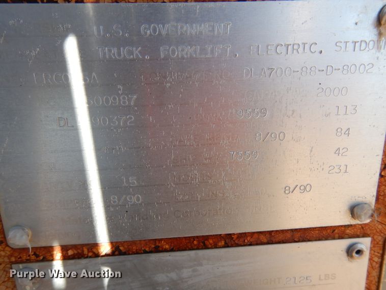 image for item DM6470 1990 Yale ERC025A  forklift