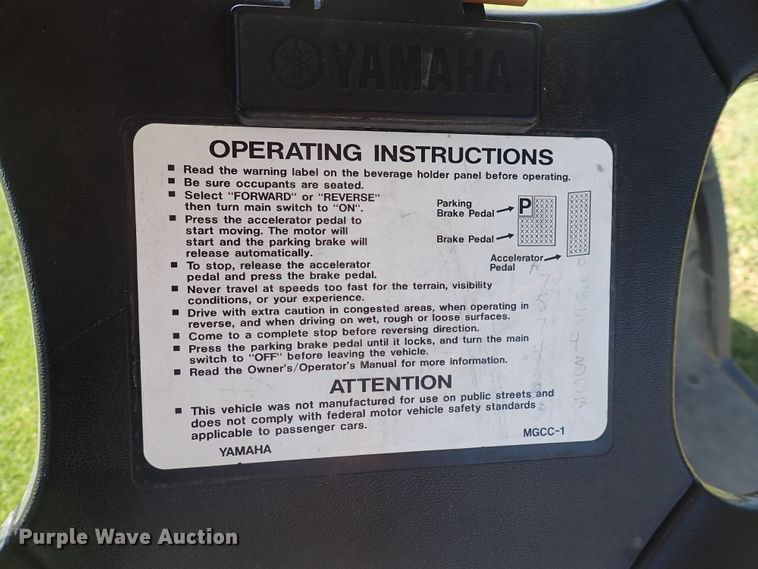 image for item DN2065 2009 Yamaha  golf cart